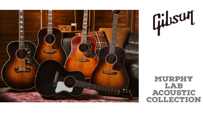 ギブソンのアコギ、Murphy Lab Acoustic Collection5機種が登場