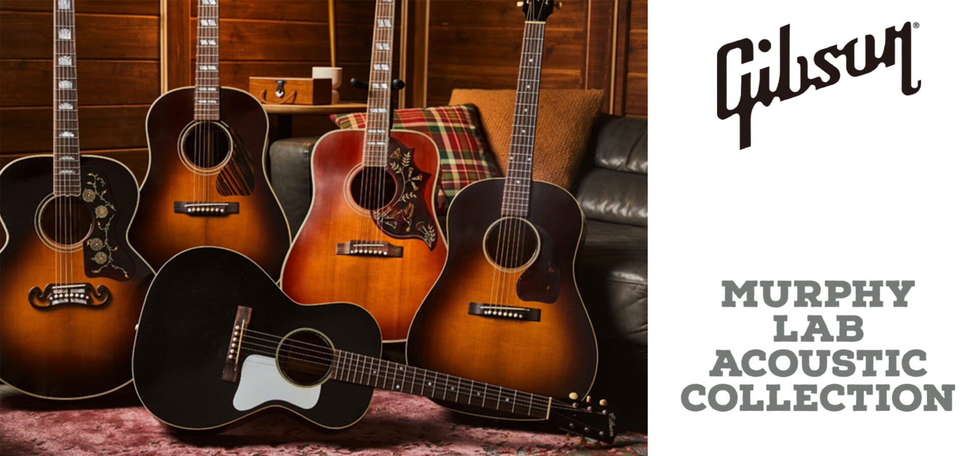 ギブソンのアコギ、Murphy Lab Acoustic Collection5機種が登場