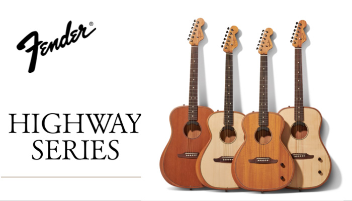話題の薄型ボディのアコギ!　フェンダーからHIGHWAY シリーズがラインナップ