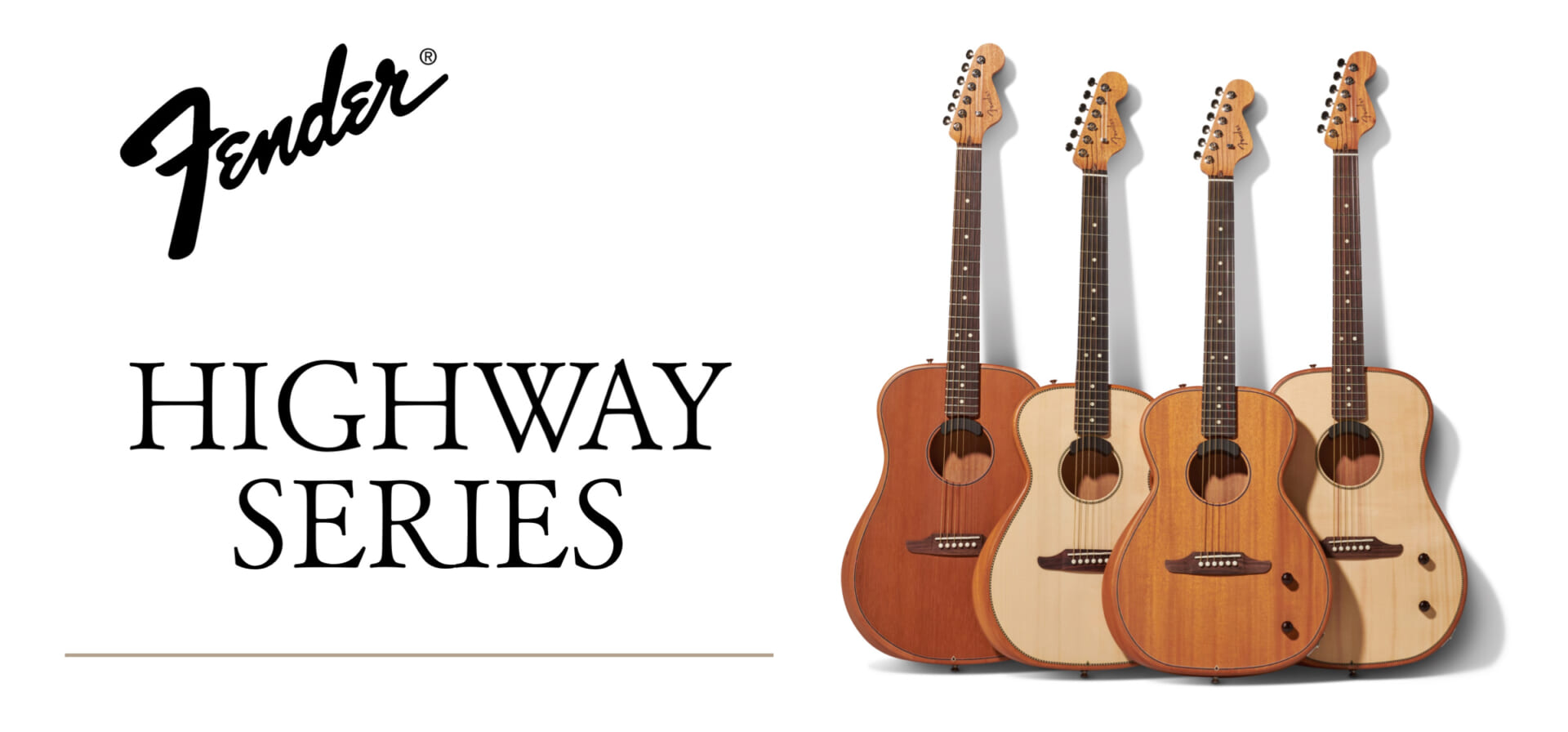 話題の薄型ボディのアコギ!　フェンダーからHIGHWAY シリーズがラインナップ