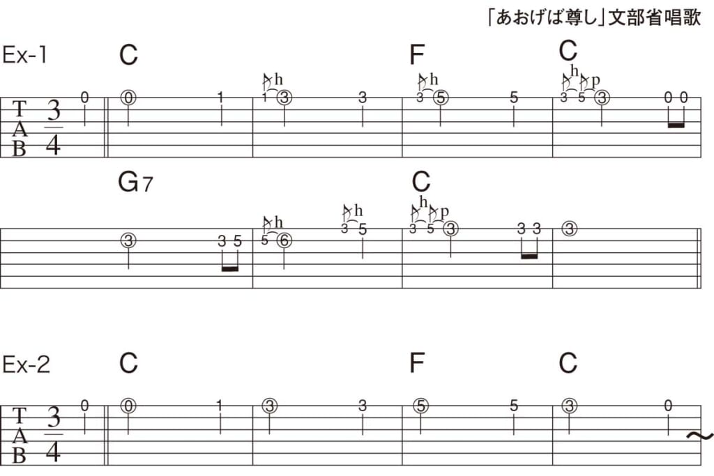 譜例(Ex-1〜2)