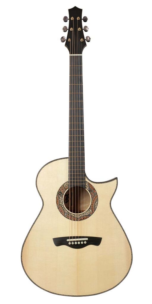 SIBO LIU GUITAR/‘Perfecto’ Modified OM Cutaway(前面)