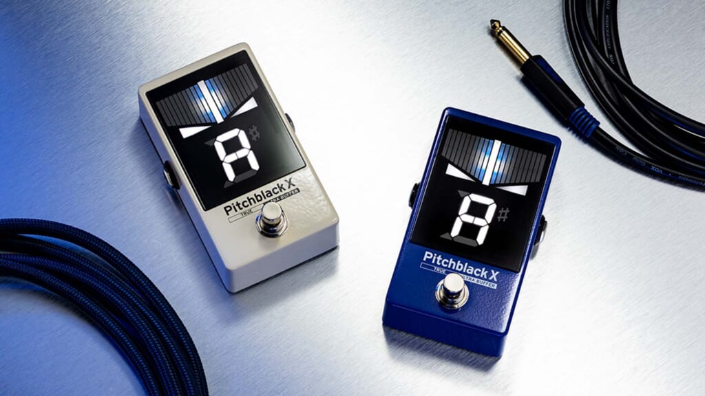 コルグのペダル・チューナー“Pitchblack X”に、ブルーとクリームの2色が新登場！