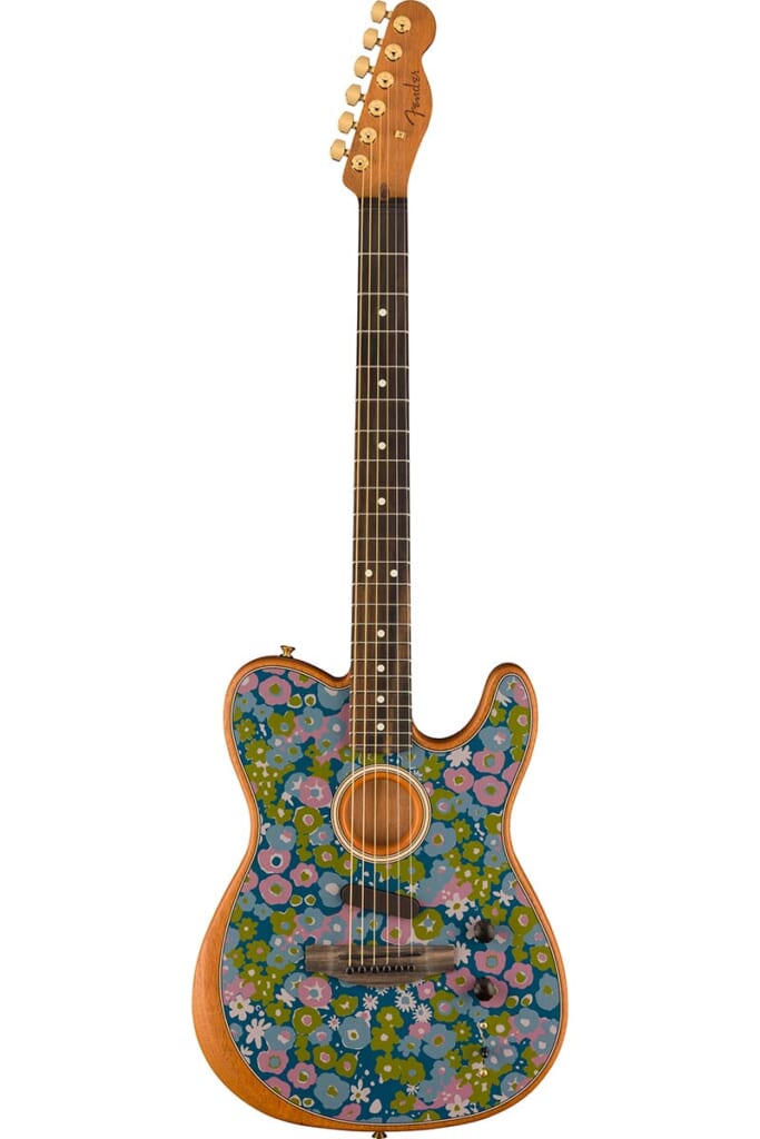 American Acoustasonic Telecaster Blue Flower(前面)