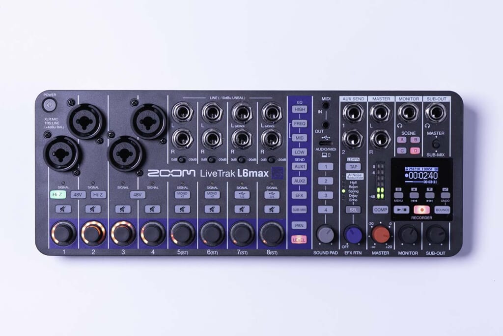 ZOOM/LiveTrak L6max